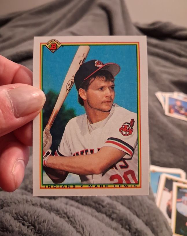 1990 Bowman #338 Mark Lewis — front
