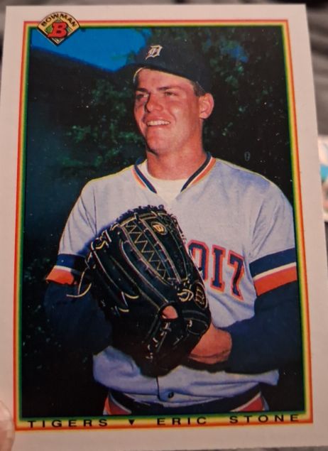 1990 Bowman #348 Eric Stone — front