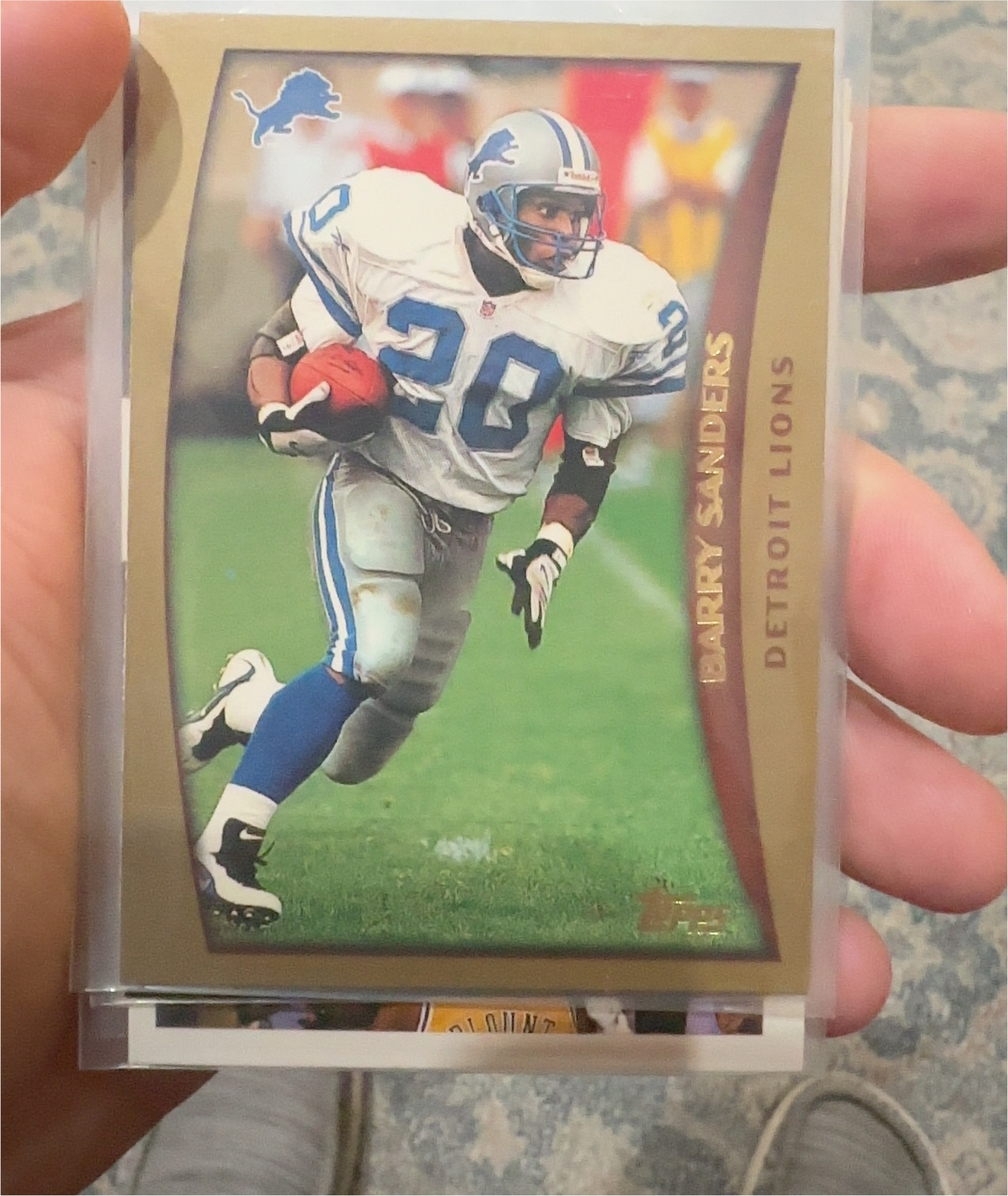 1998 Topps #1 Barry Sanders — front