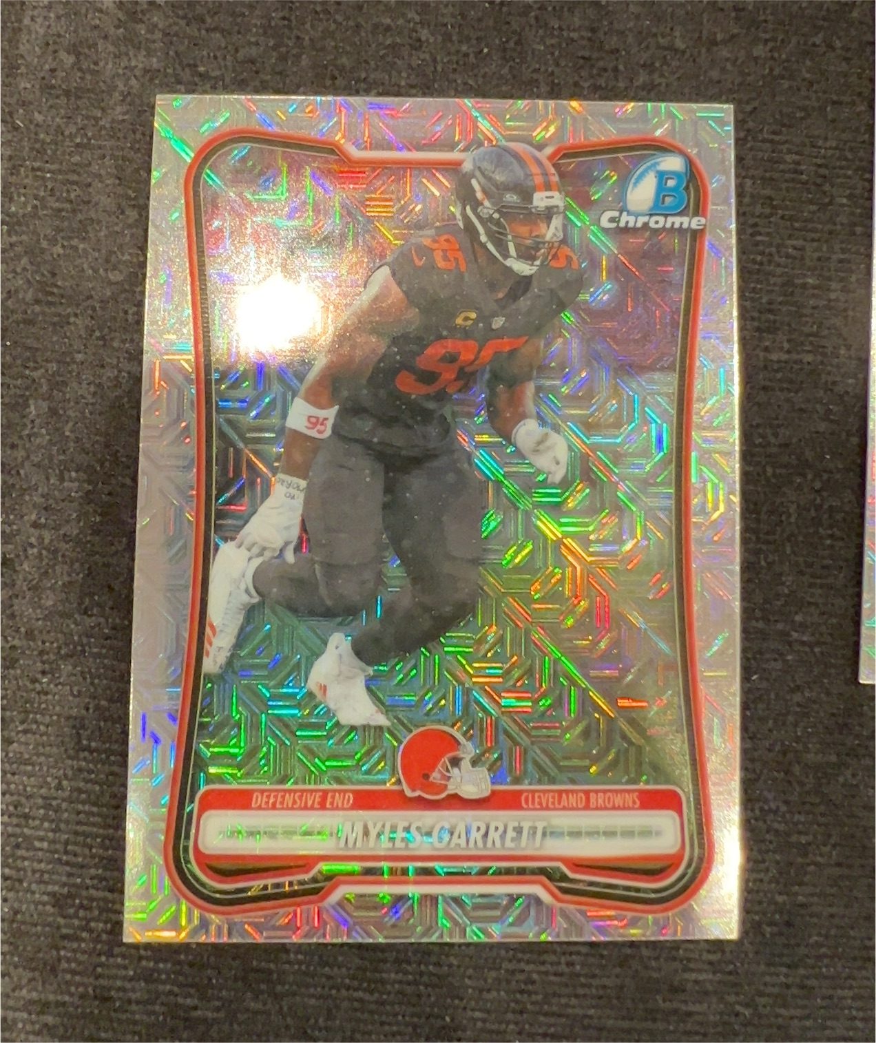 2026 Bowman Chrome NFL #BCV-24 Myles Garrett — front