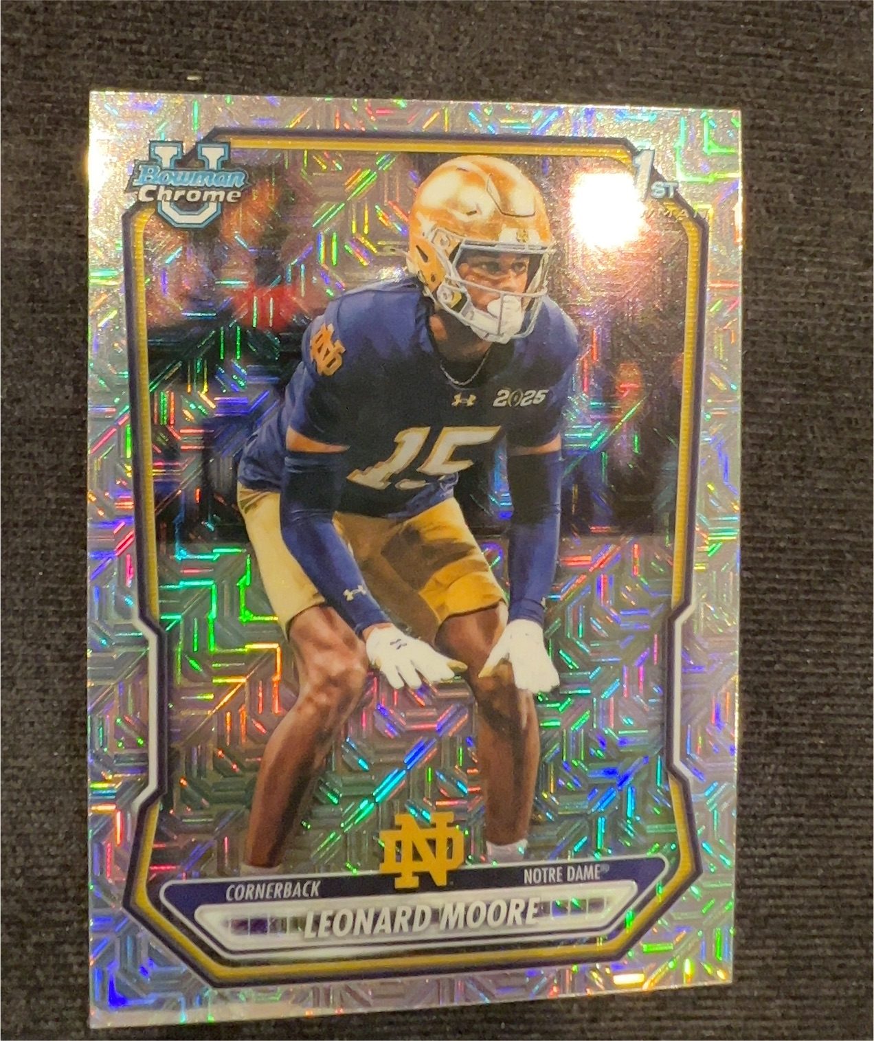 2026 Bowman Chrome Prospect #BCP-112 Leonard Moore — front