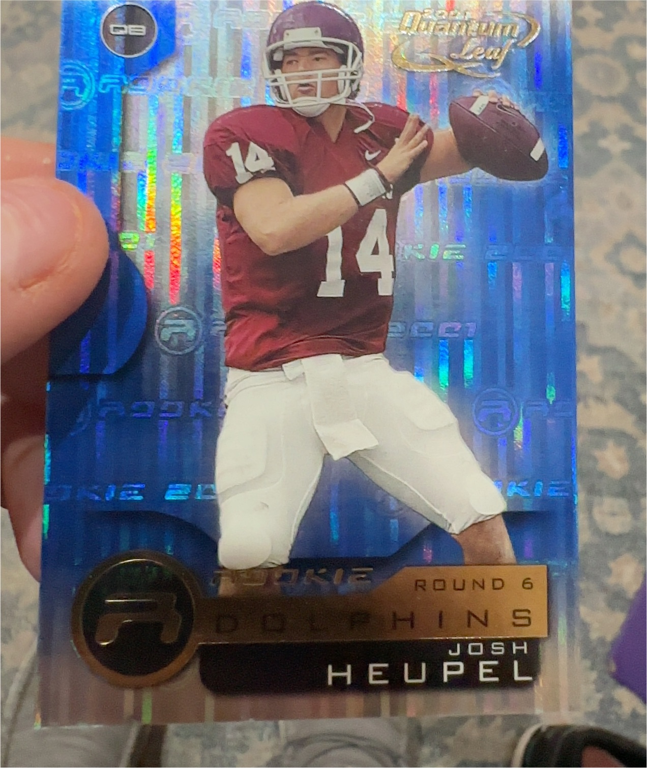2001 Quantum Leaf #205 Josh Heupel — front