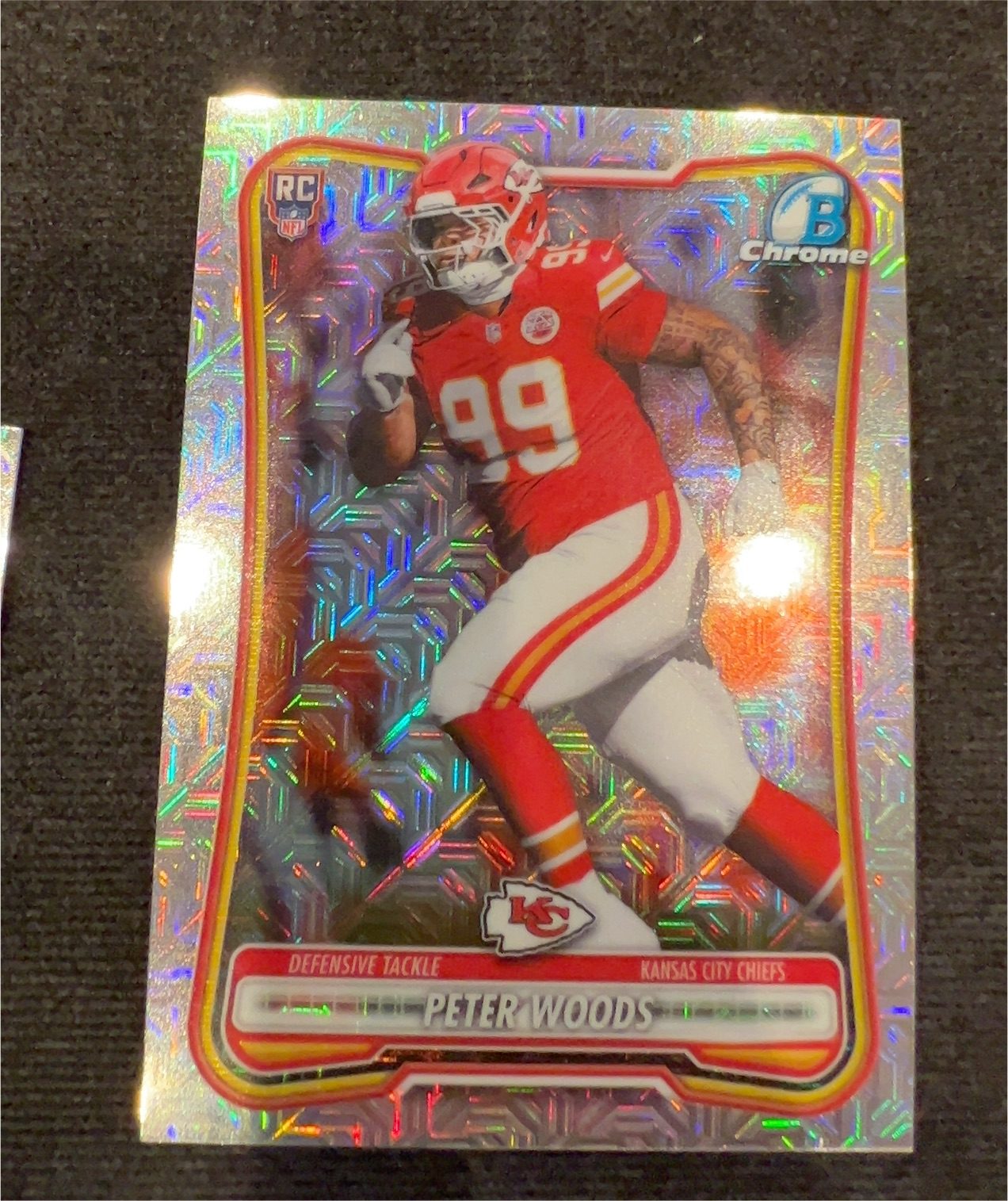 2026 Bowman Chrome NFL #BCV-198 Peter Woods — front