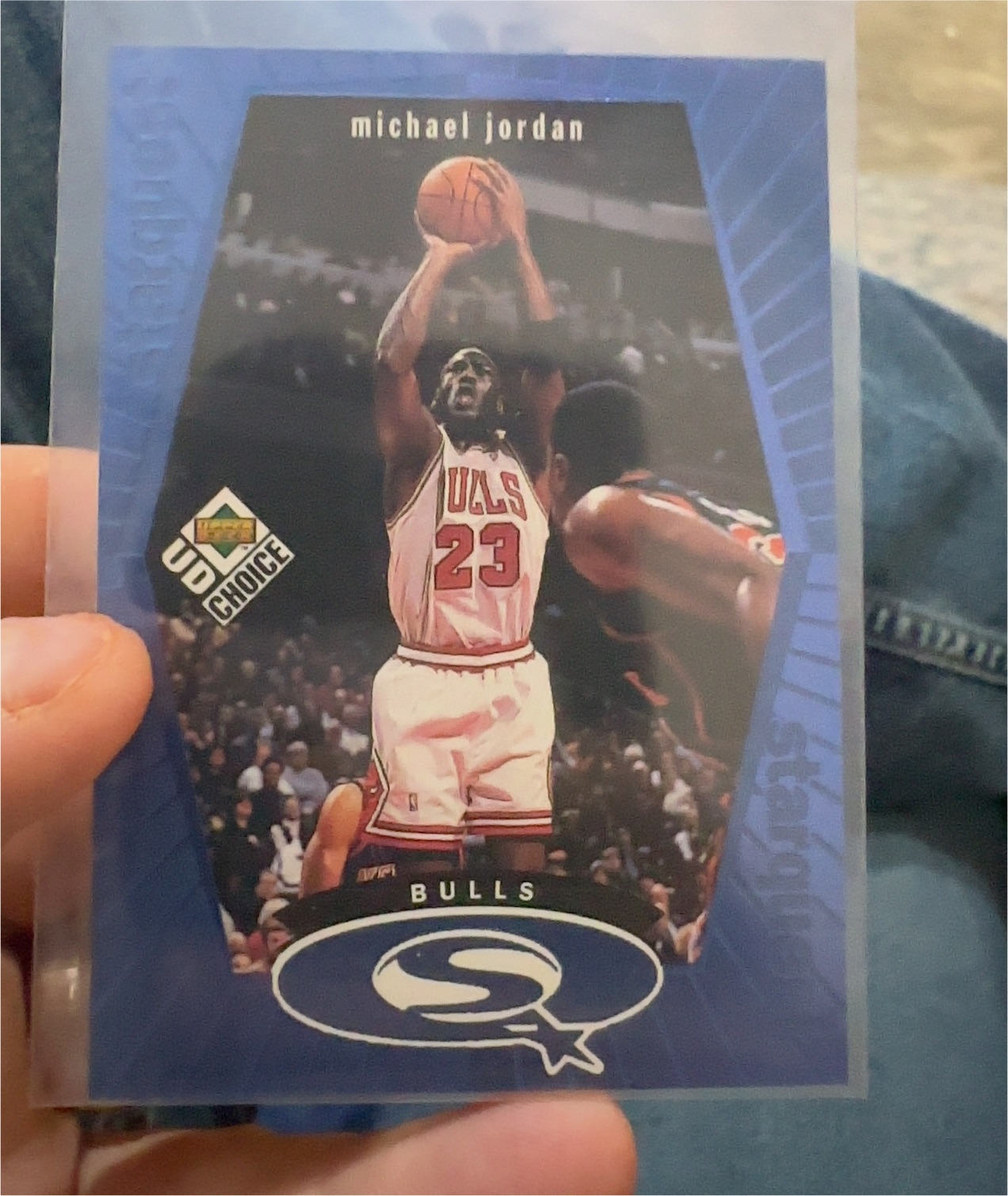 1998 UD Choice Starquest #SQ30 Michael Jordan — front