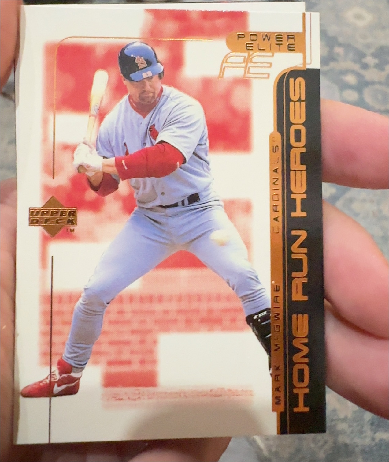 1999 Upper Deck Homerun Heroes Mark Mcgwire #5 of 16 HRH — front