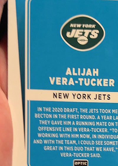 2024 Panini NFL Sticker & Card Collection Alijah Vera-Tucker — front