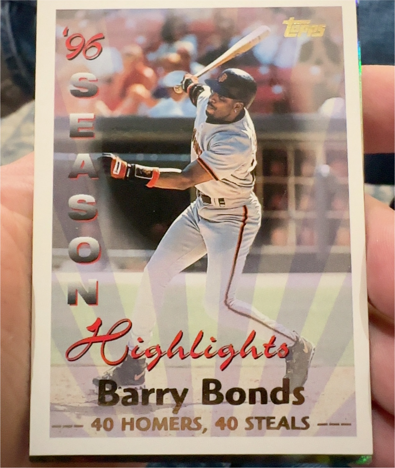 1997 Topps #465 Barry Bonds — front