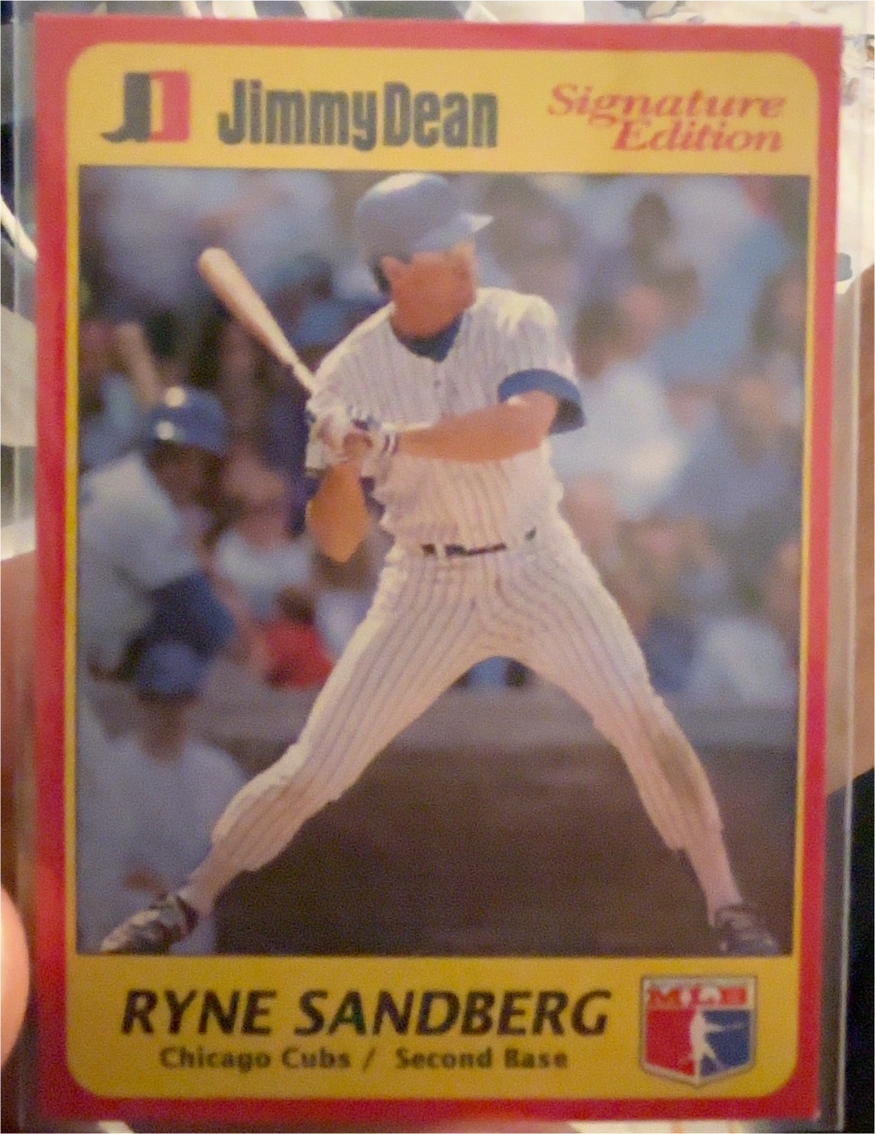1991 Jimmy Dean #6 Ryne Sandberg — front