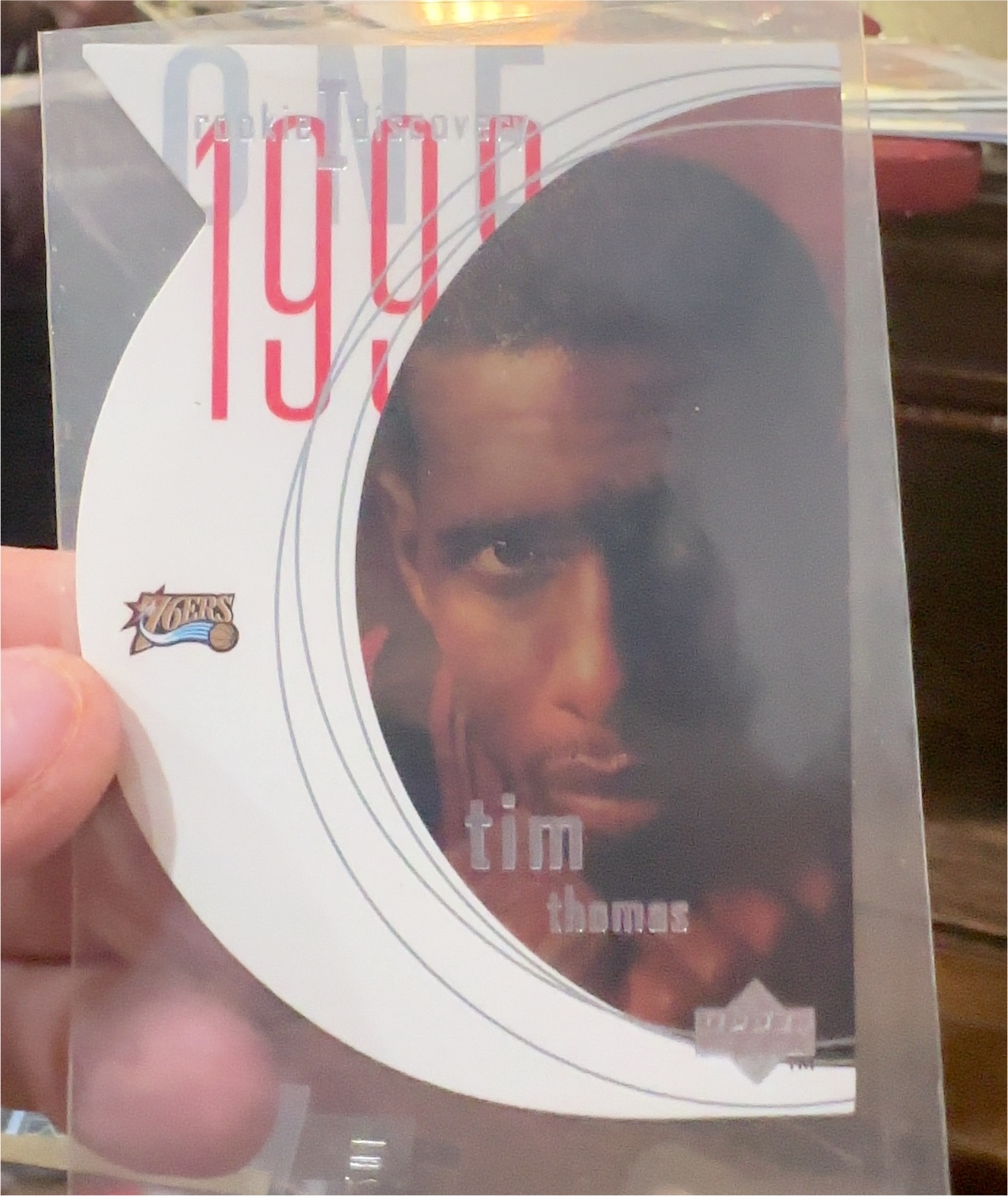 1997 Upper Deck Rookie Discovery I #R7 Tim Thomas — front