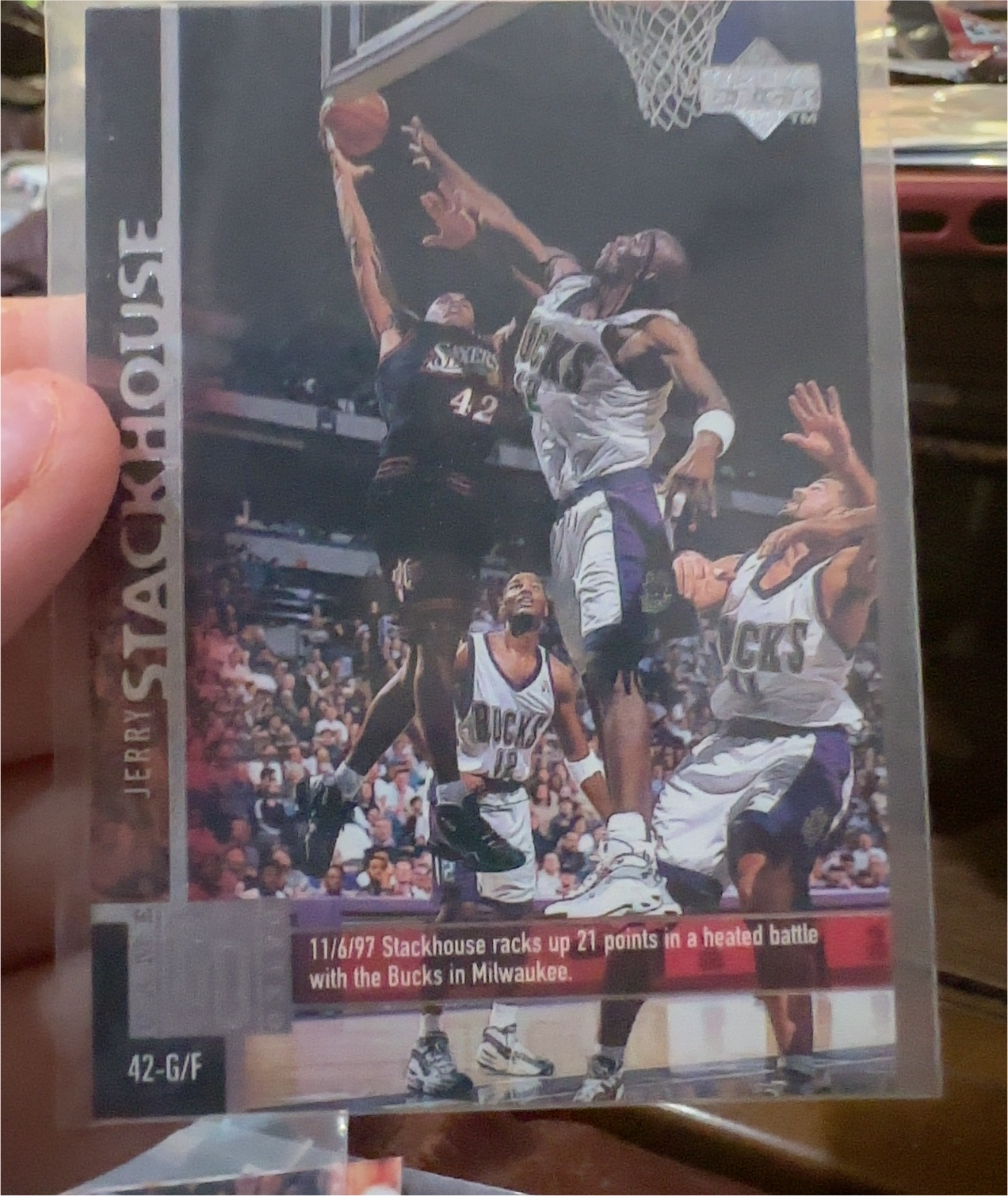 1995 Upper Deck #133 Jerry Stackhouse — front