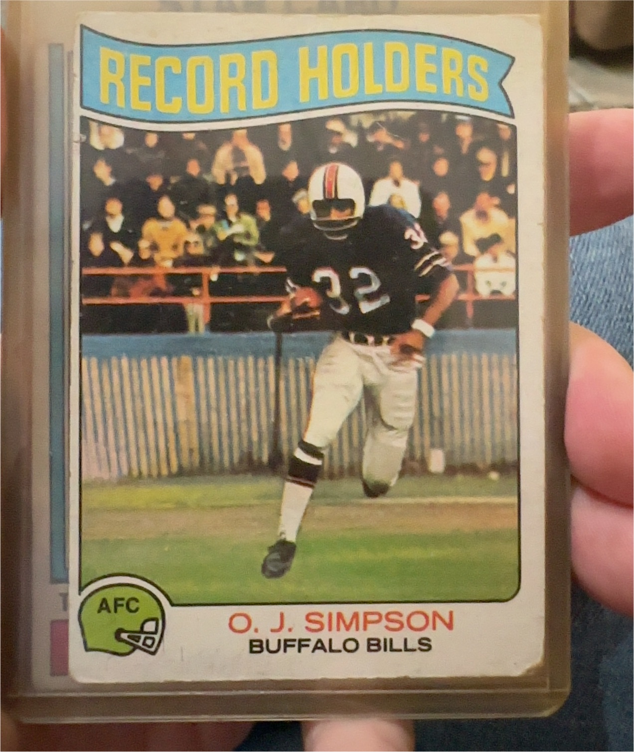 1975 Topps #355 O.J. Simpson — front