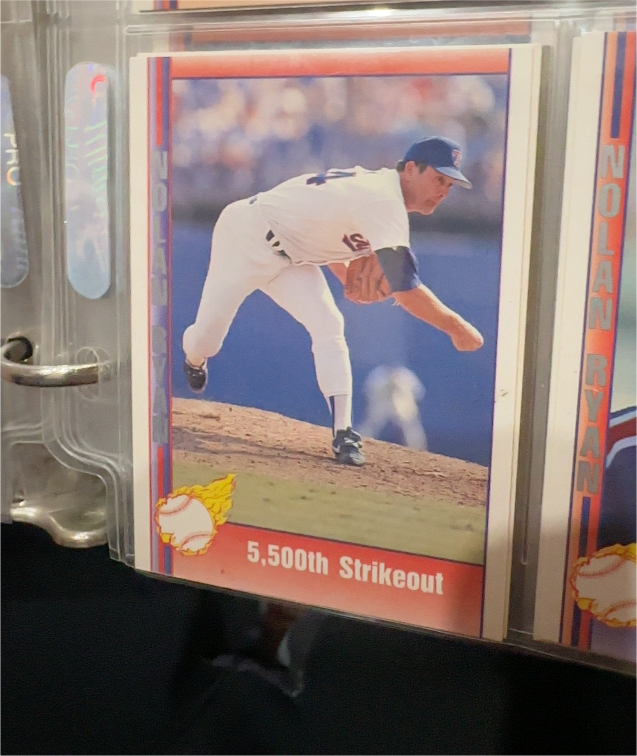 1991 Pacific Nolan Ryan #192 5,500th Strikeout — front