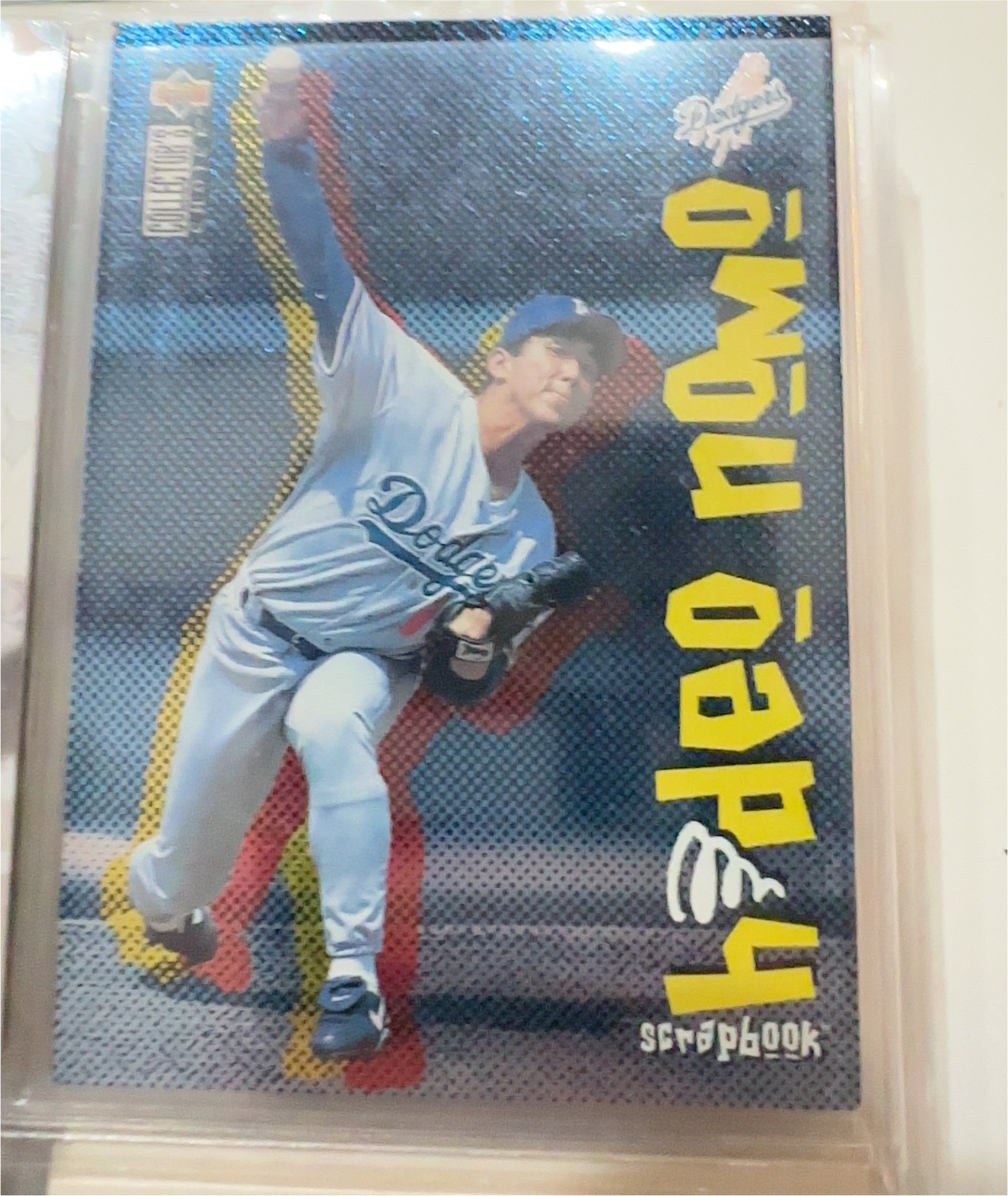 1996 Collector's Choice Nomo Scrapbook #5 Hideo Nomo — front