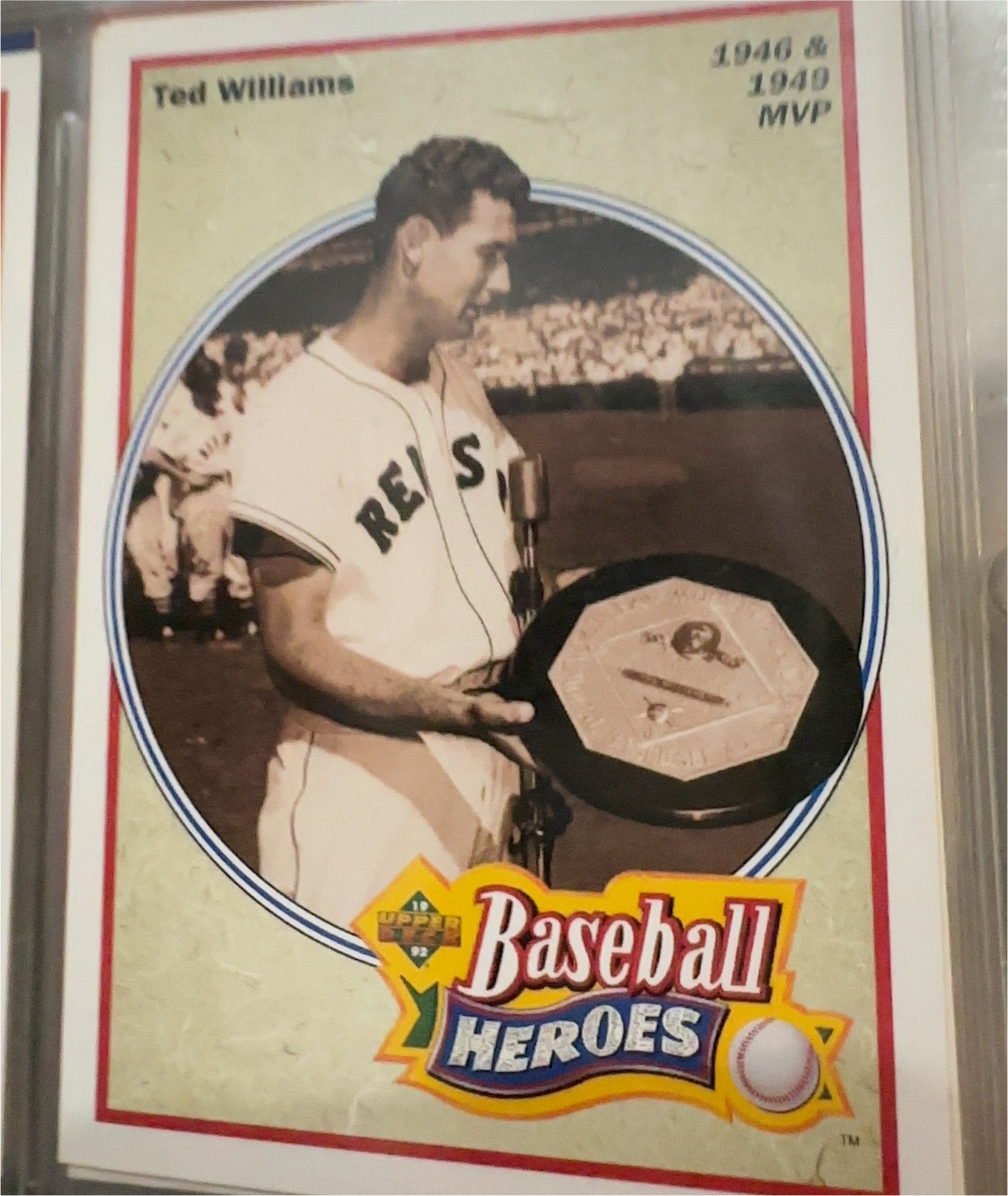1991 Upper Deck Heroes of Baseball #31 Ted Williams — front