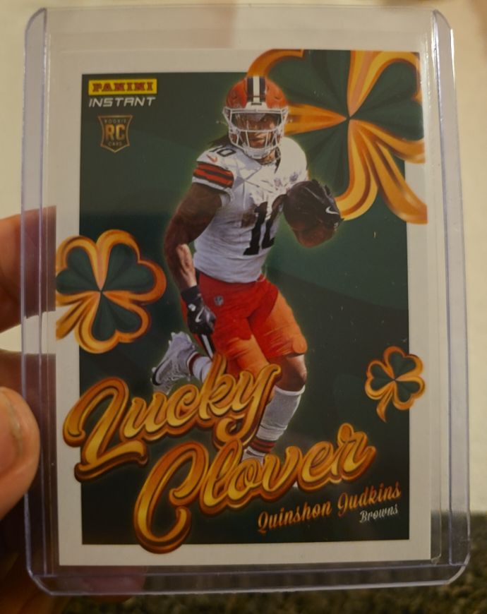 2025 Panini Instant Lucky Clover #13 Quinshon Judkins — front