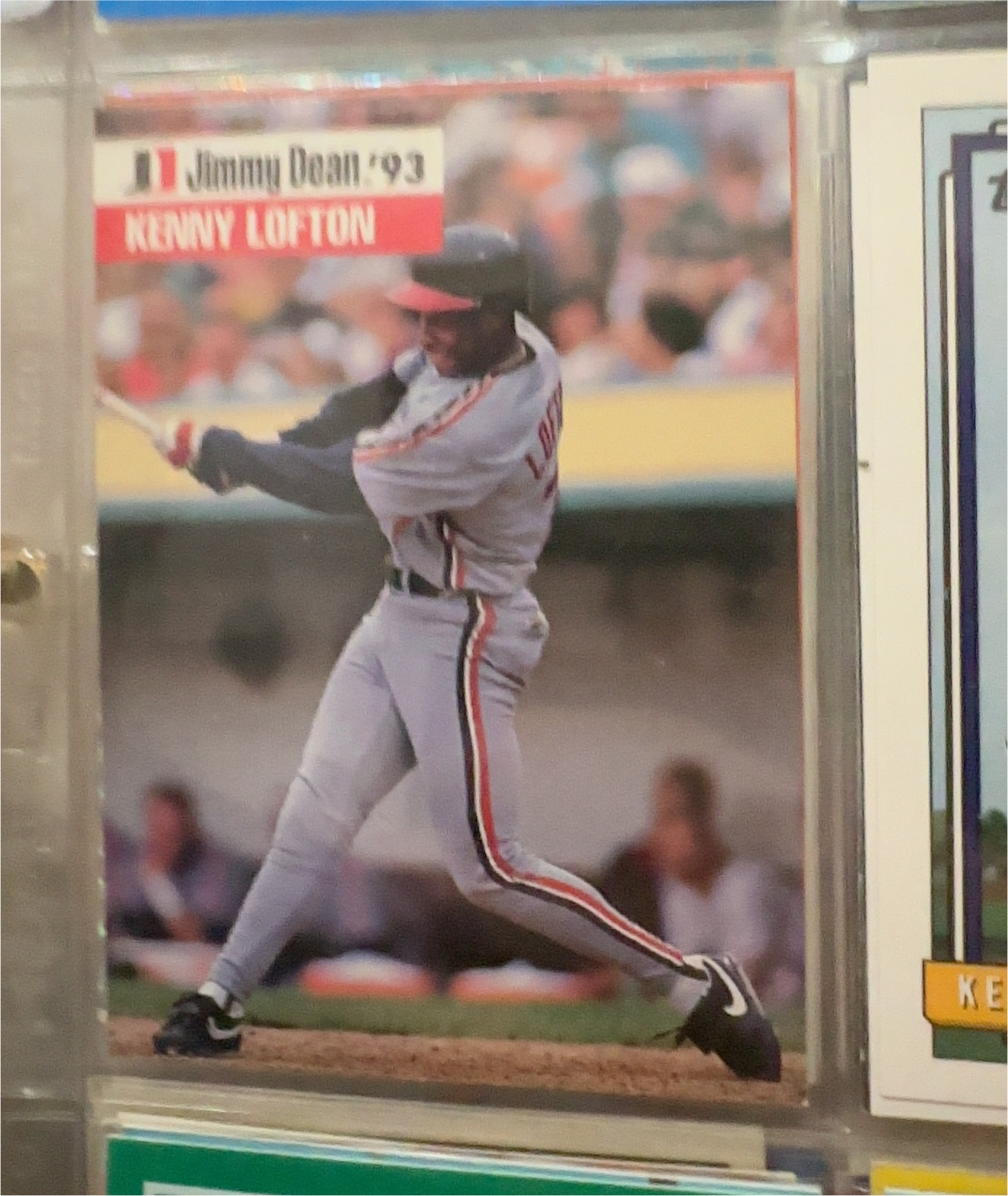 1993 Jimmy Dean #23 Kenny Lofton — front