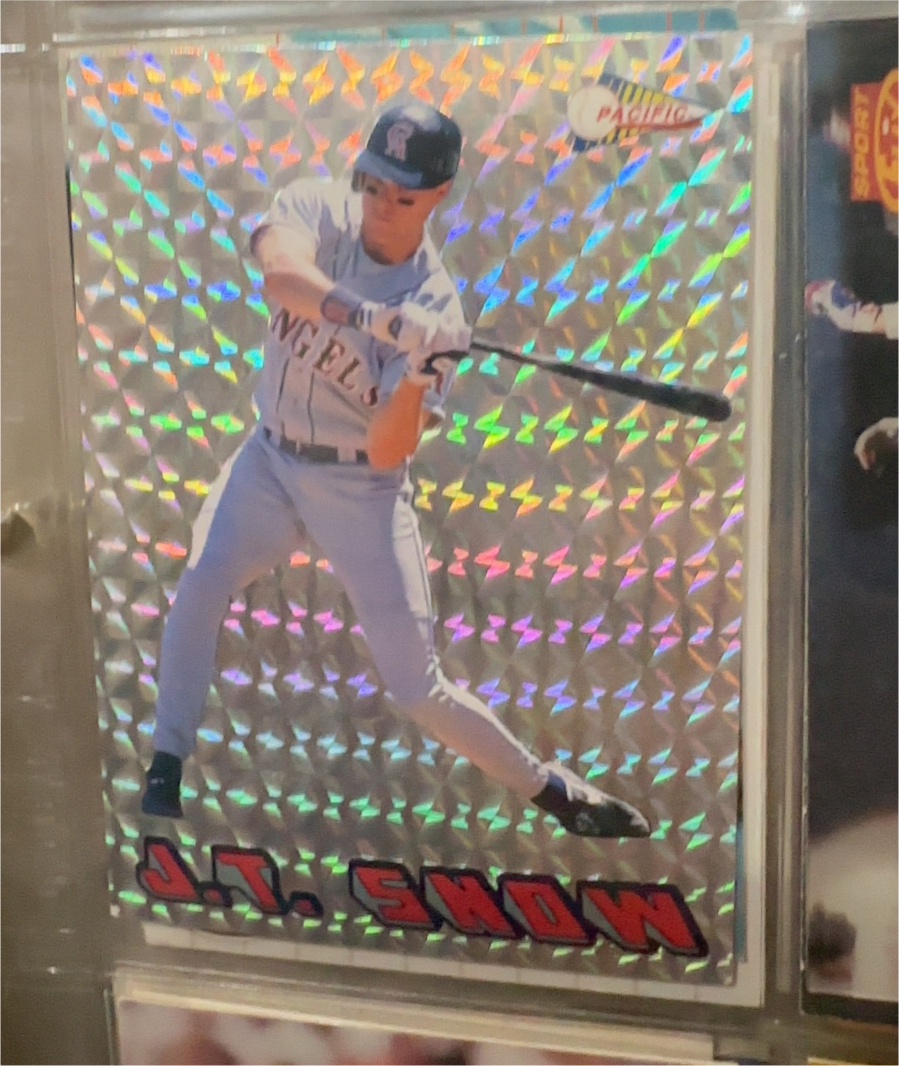 1995 Pacific Prisms Silver #21 J.T. Snow — front