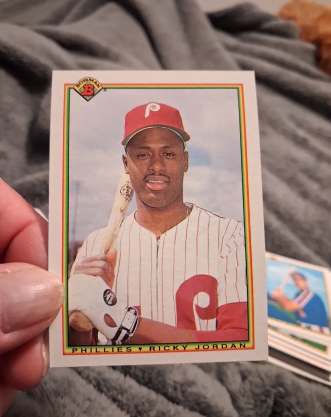 1990 Bowman #156 Ricky Jordan — front