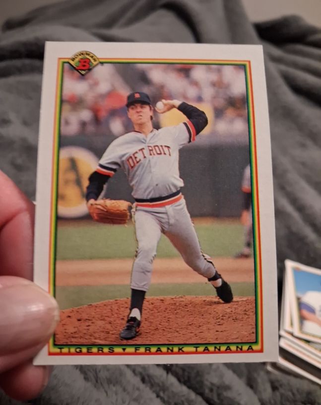 1990 Bowman #343 Frank Tanana — front