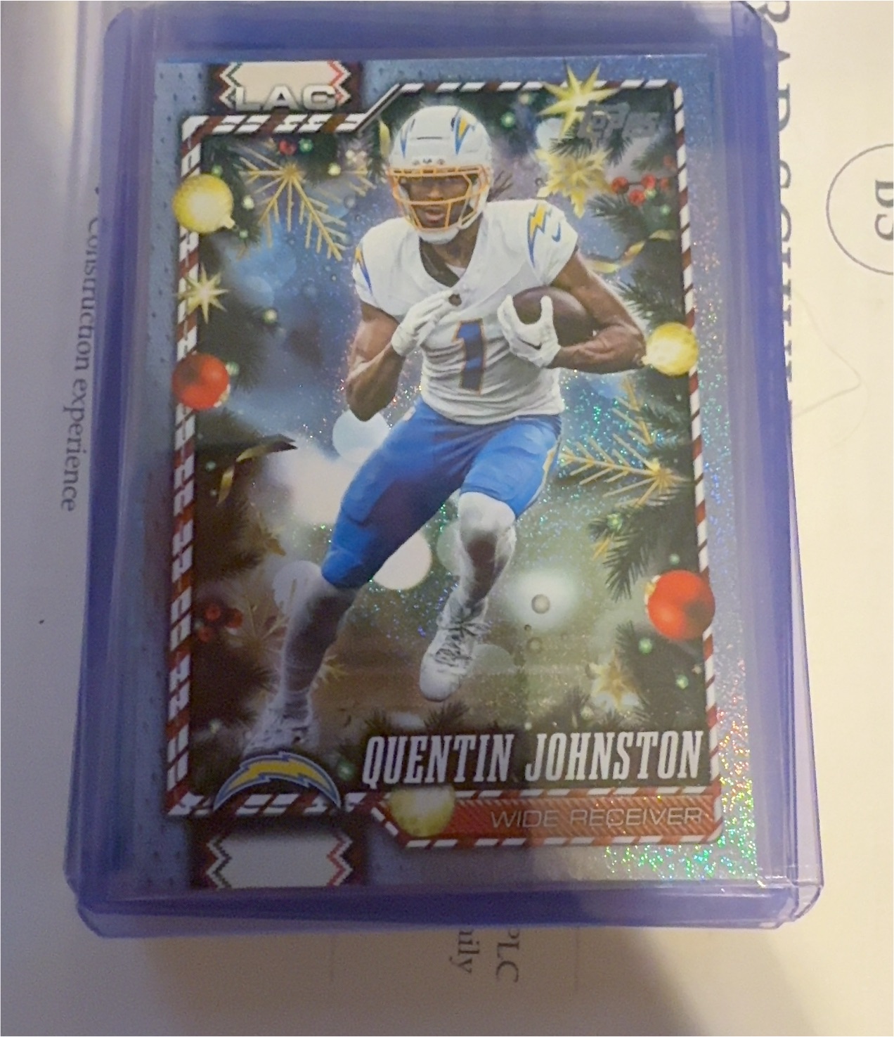2026 Topps Holiday #137 Quentin Johnston — front