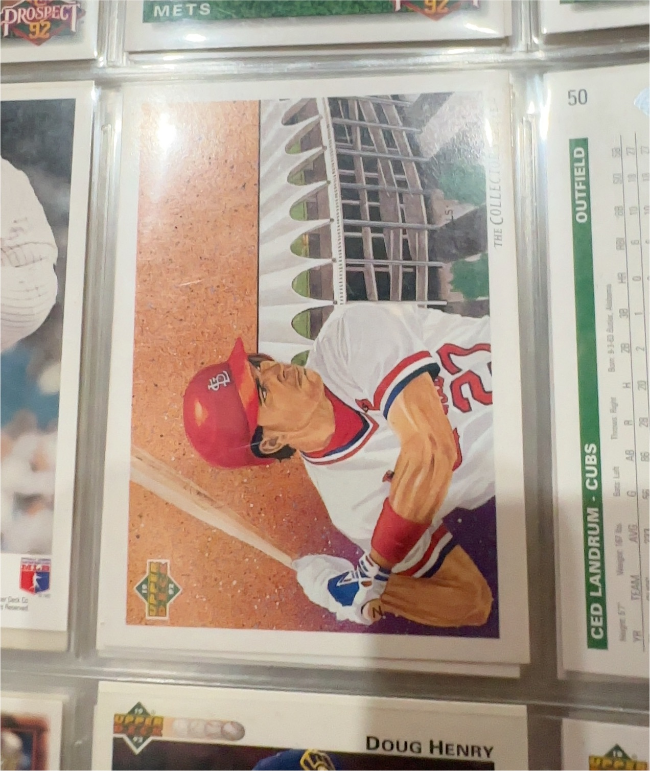 1992 Upper Deck #50 Ced Landrum — front