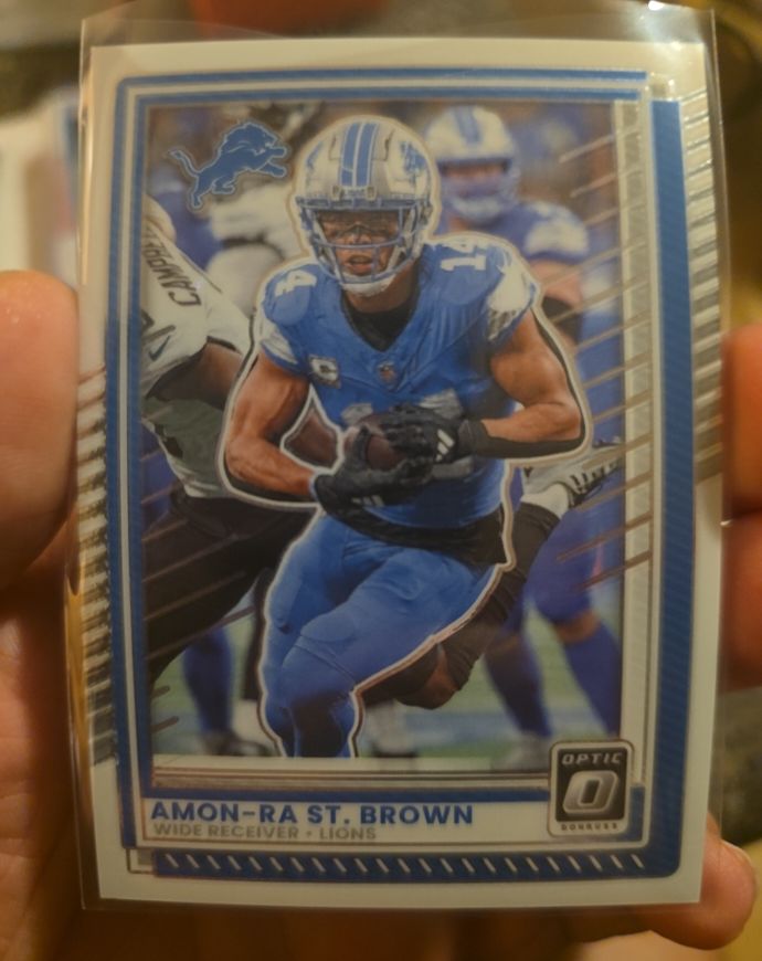 2025 Panini Donruss Optic #63 Amon-Ra St. Brown — front