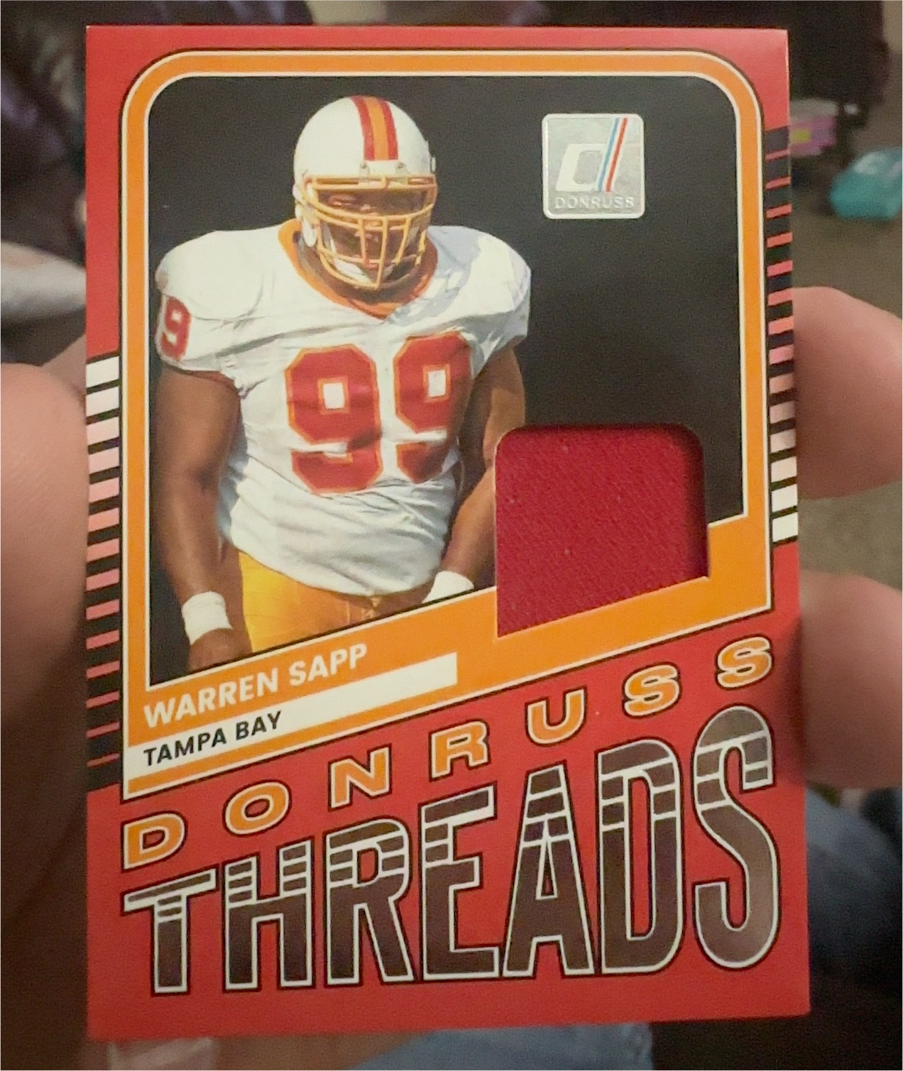 2001 Upper Deck Vintage Threads #WSVT Warren Sapp — front