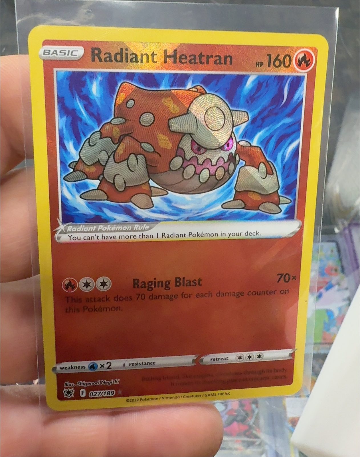 Pokemon Astral Radiance #27 Radiant Heatran — front