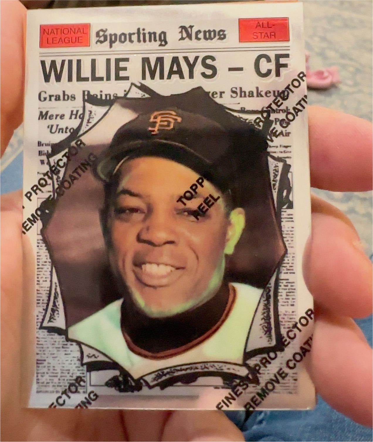 1996 Topps Finest #15 Willie Mays — front