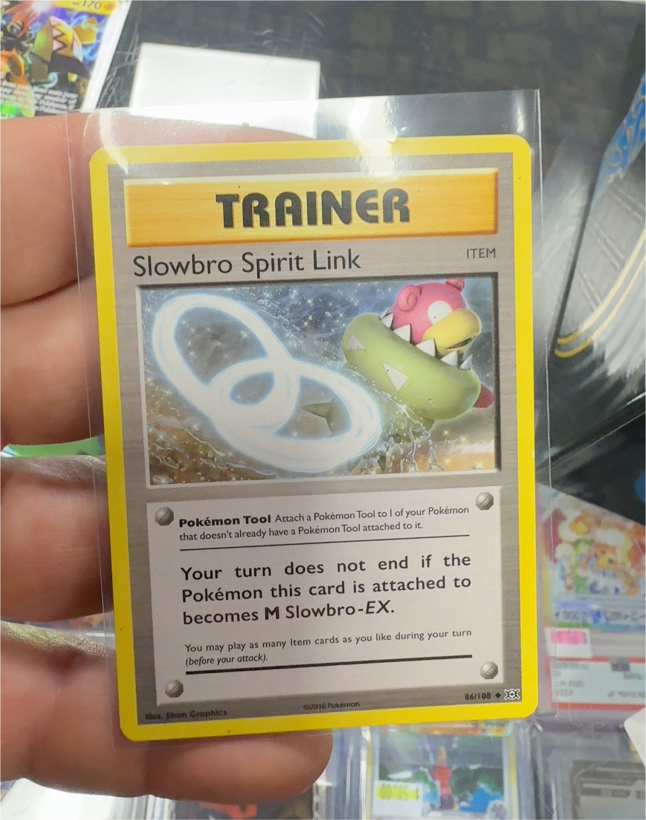 Pokemon Evolutions #86 Slowbro Spirit Link — front