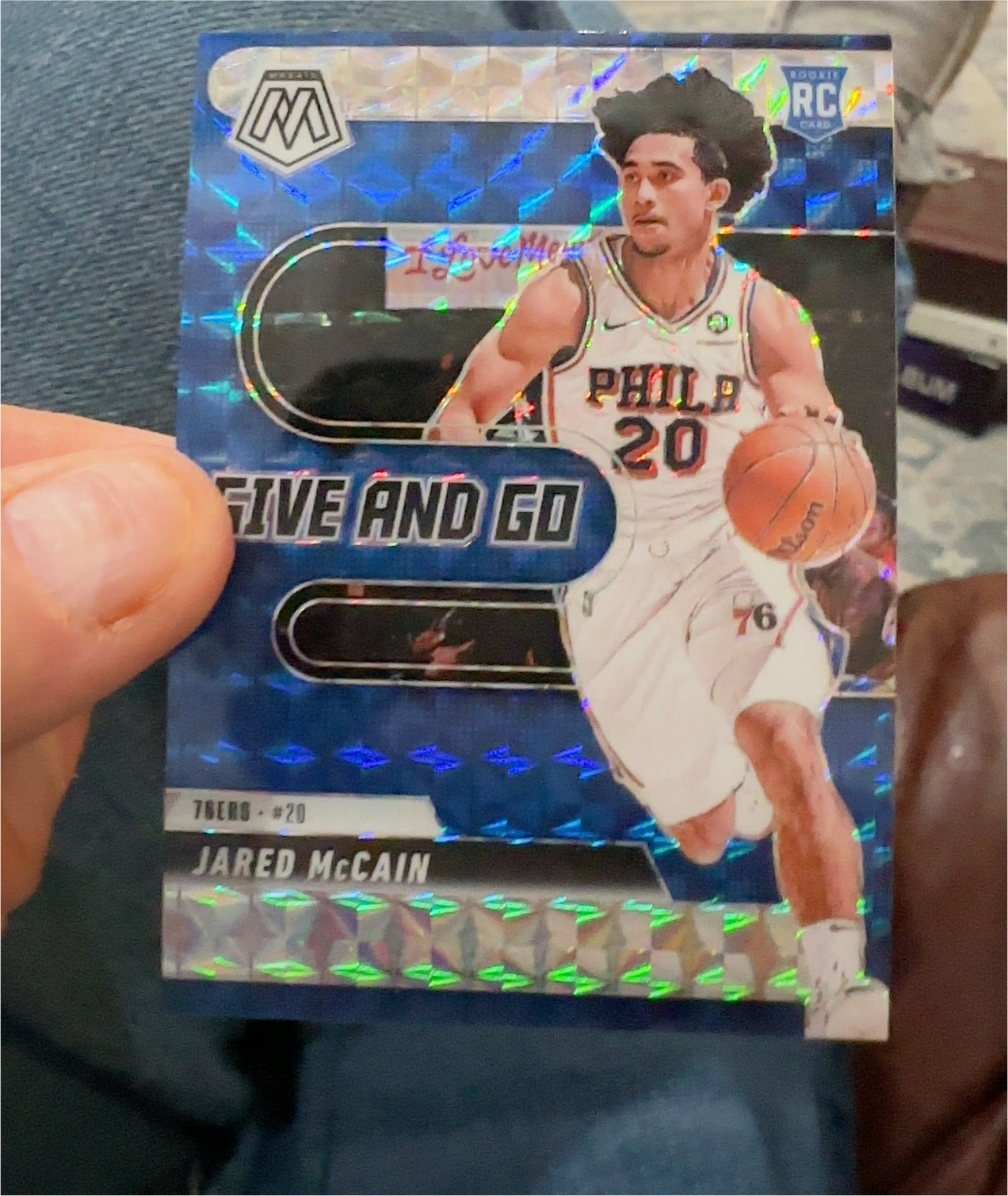 2024 Panini Mosaic Give and Go #5 Jared McCain — front