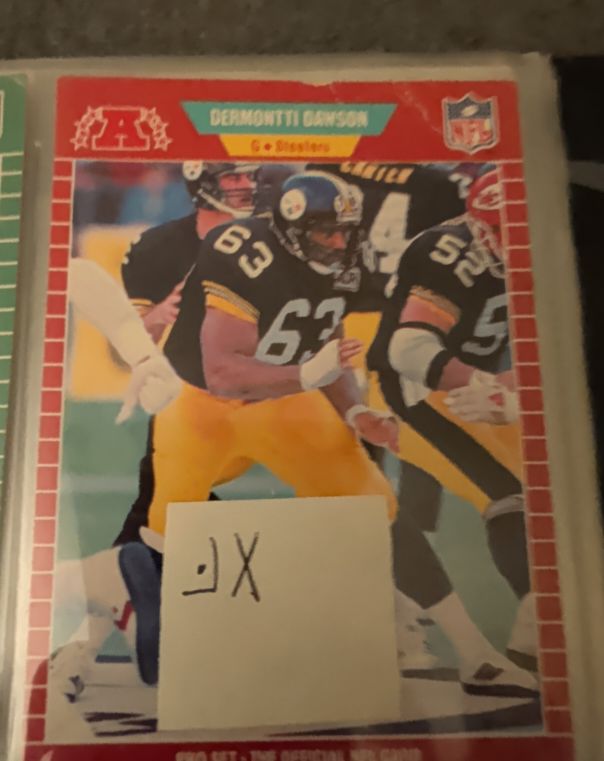 1989 Pro Set #344 Dermontti Dawson — front