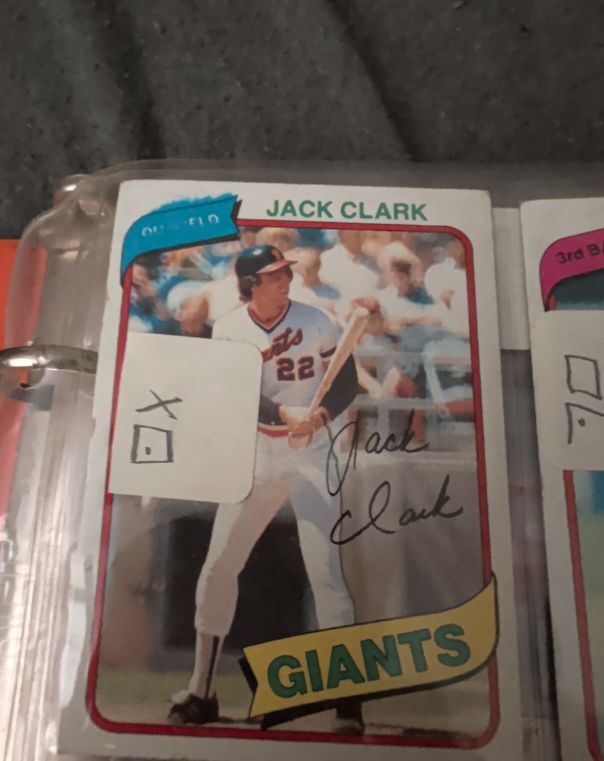 1980 Topps #167 Jack Clark — front