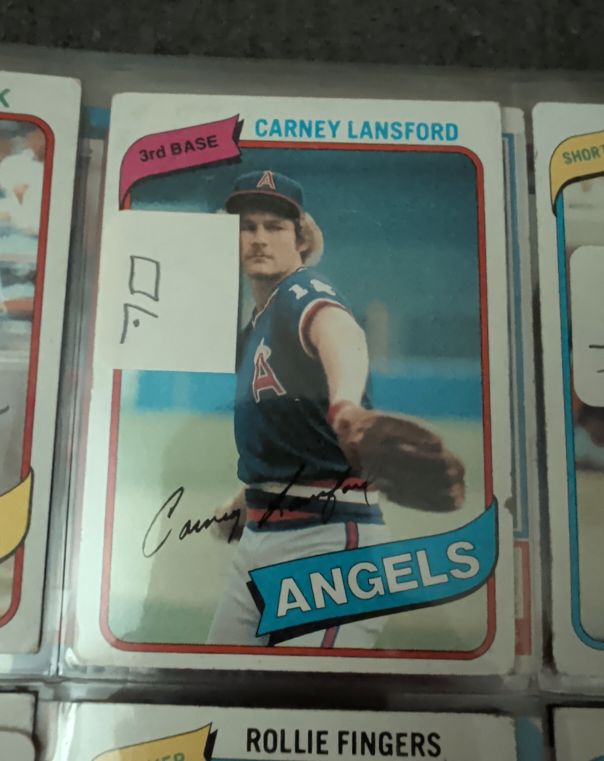 1980 Topps #337 Carney Lansford — front