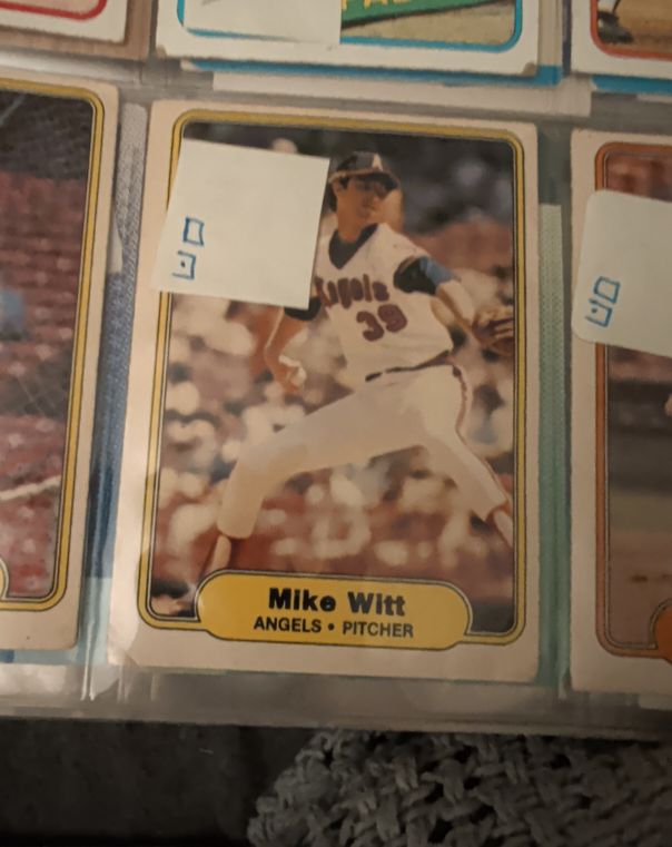 1982 Fleer #473 Mike Witt — front
