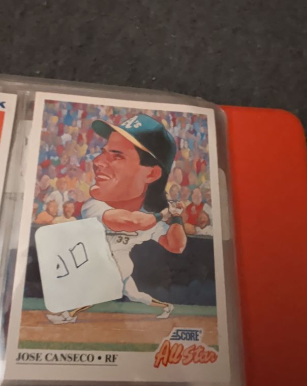 1991 Score #398 Jose Canseco — front