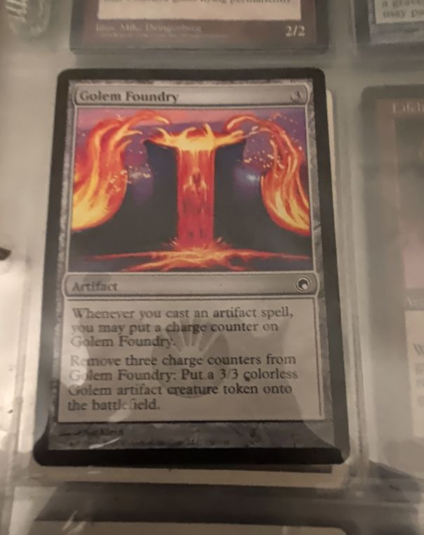 Magic Scars of Mirrodin #160 Golem Foundry — front