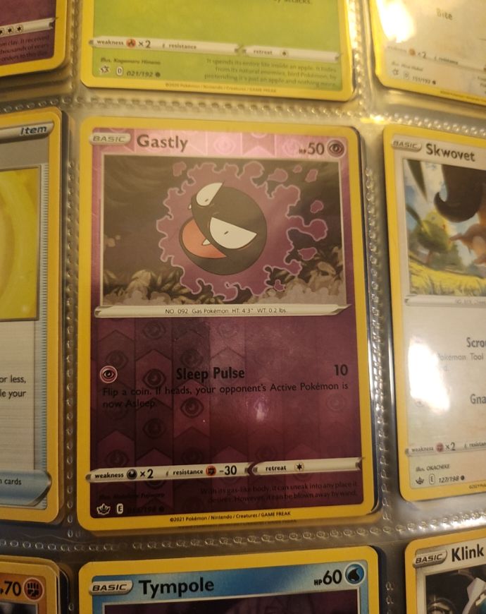 Pokemon Sword & Shield #83 Gastly — front