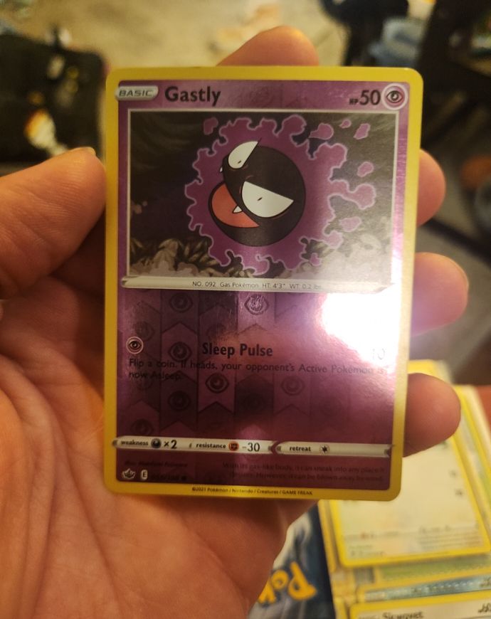 Pokemon Chilling Reign #55 Gastly — front