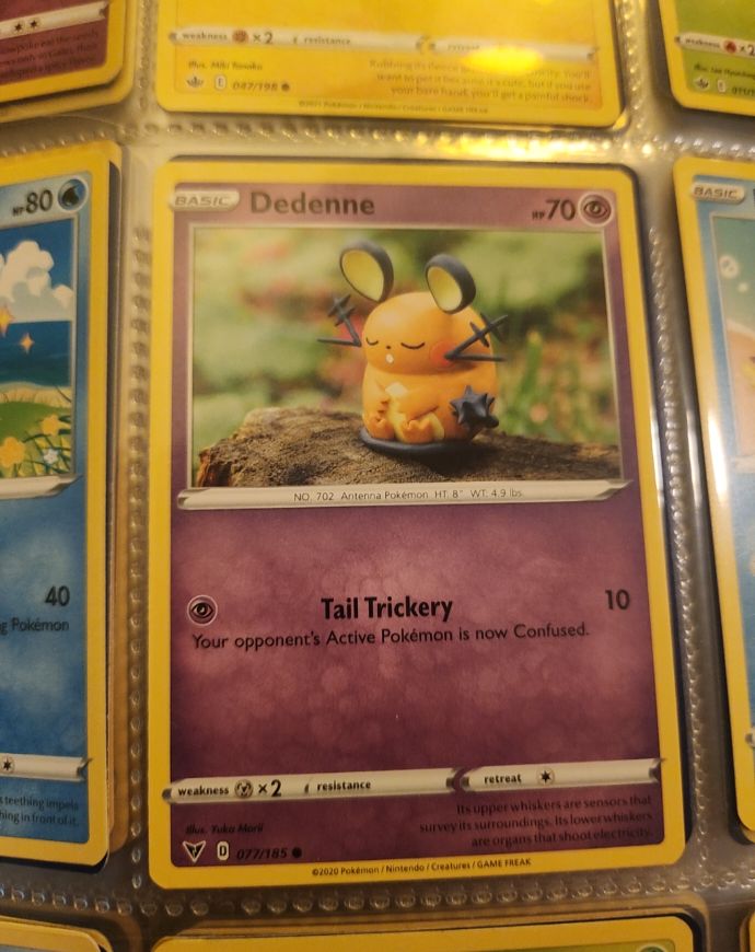 Pokemon Vivid Voltage #77 Dedenne — front