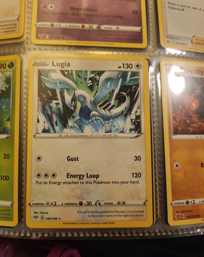 Pokemon Darkness Ablaze #140 Lugia — front