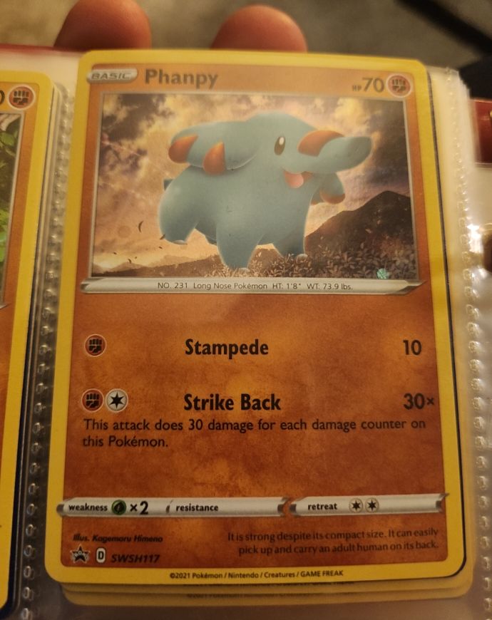 Pokemon Promo #SWSH117 Phanpy — front