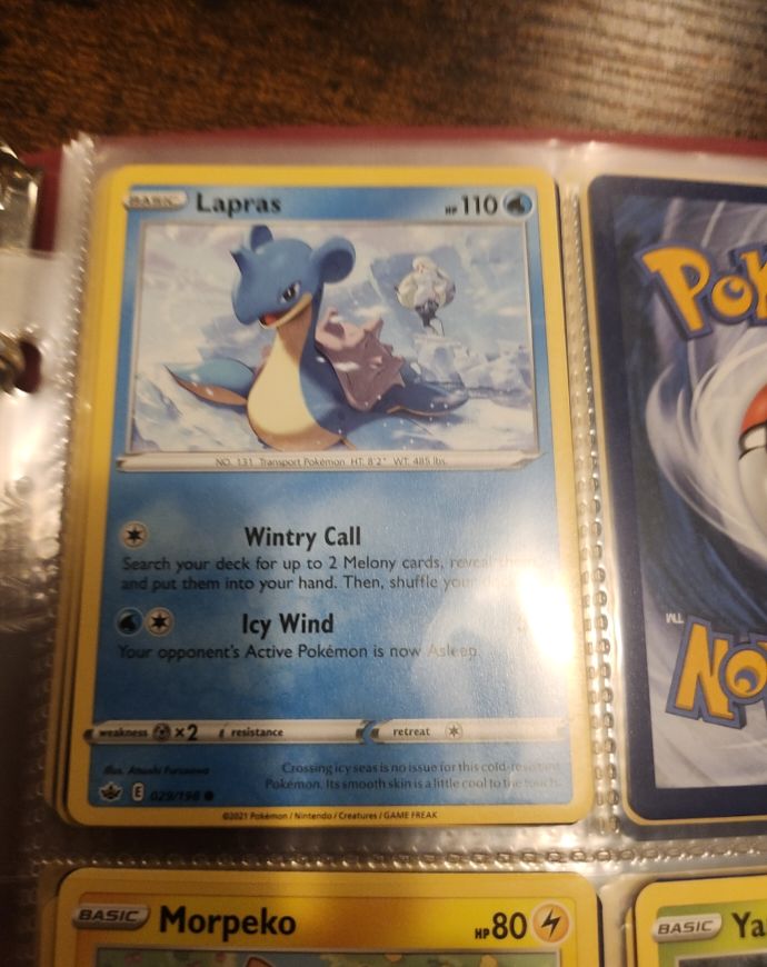 Pokemon Chilling Reign #29 Lapras — front