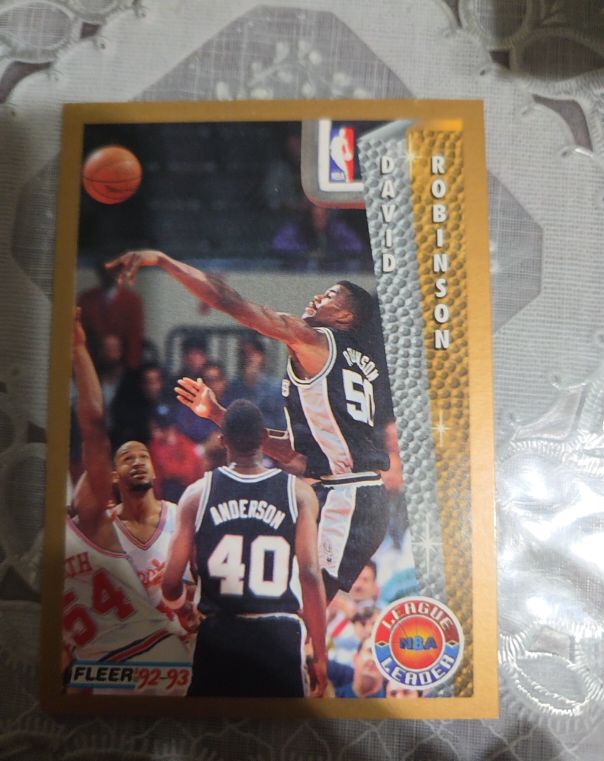 1992 Fleer #244 David Robinson — front