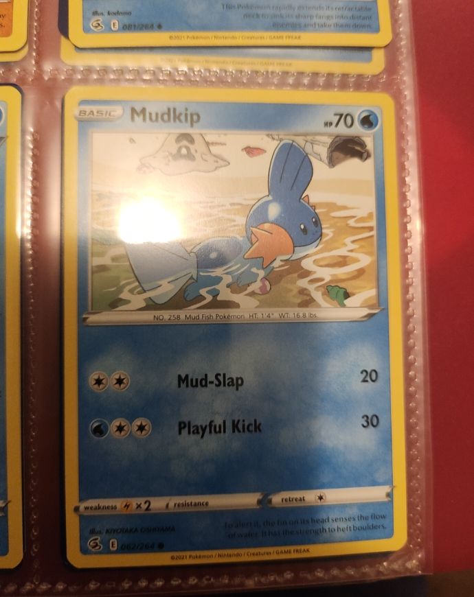 Pokemon Fusion Strike #62 Mudkip — front