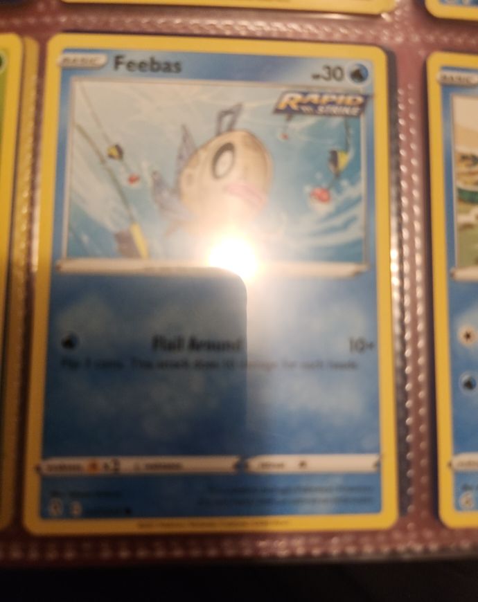 Pokemon Evolving Skies #37 Feebas — front