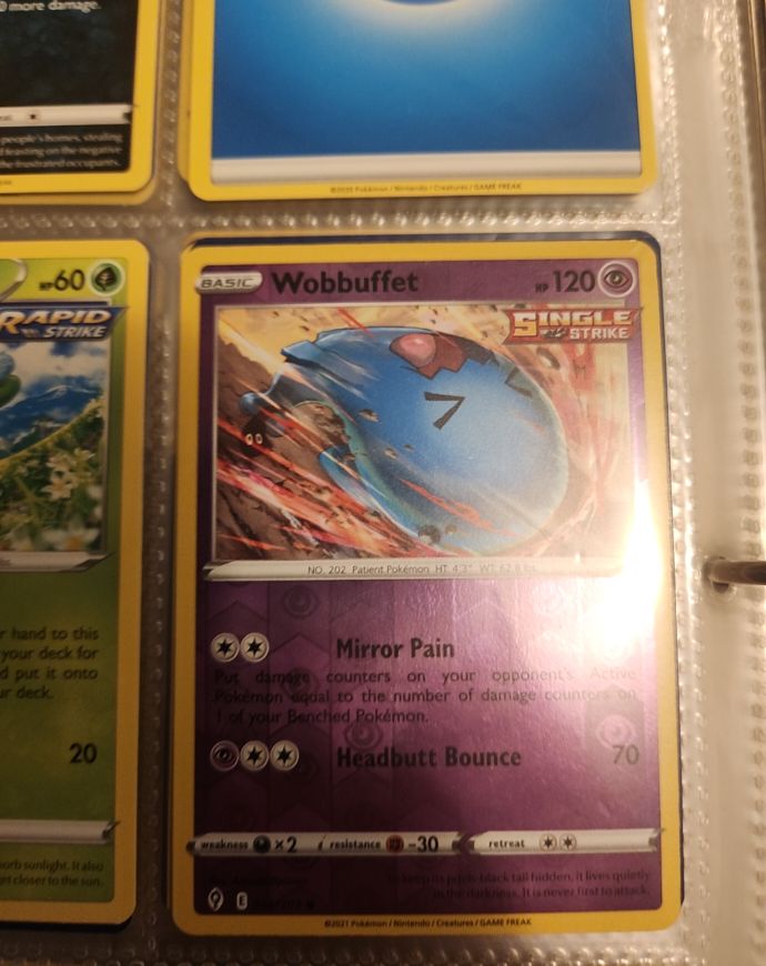 2021 Pokémon Sword & Shield Battle Styles #4 Wobbuffet — front