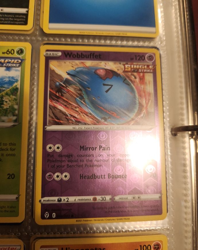 2021 Pokémon Battle Styles #67 Wobbuffet — front