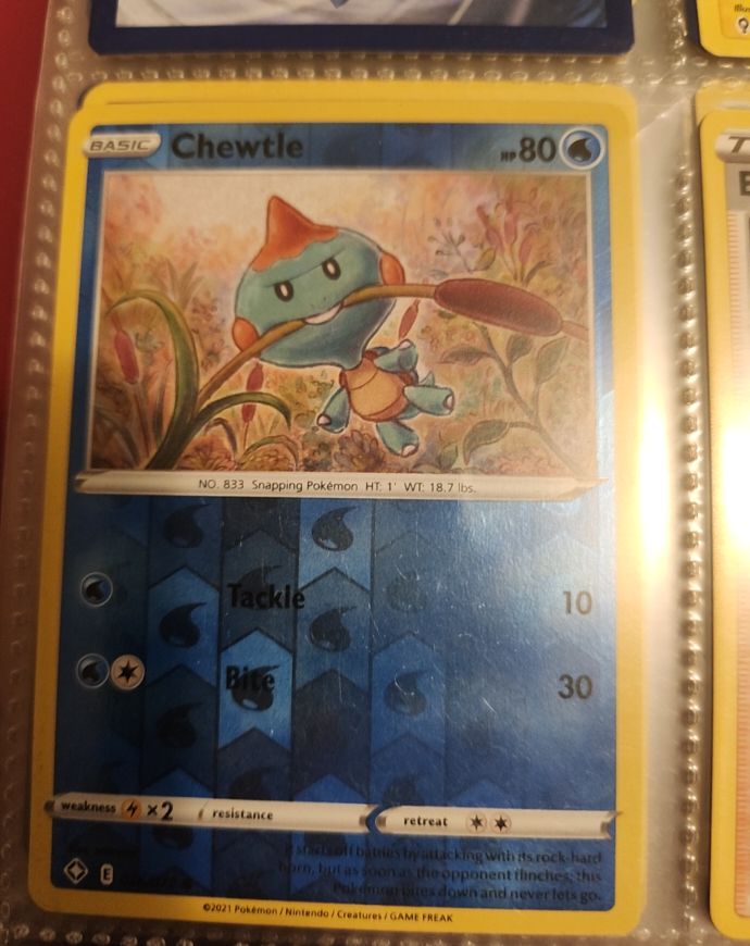 Pokemon Shining Fates #26 Chewtle — front