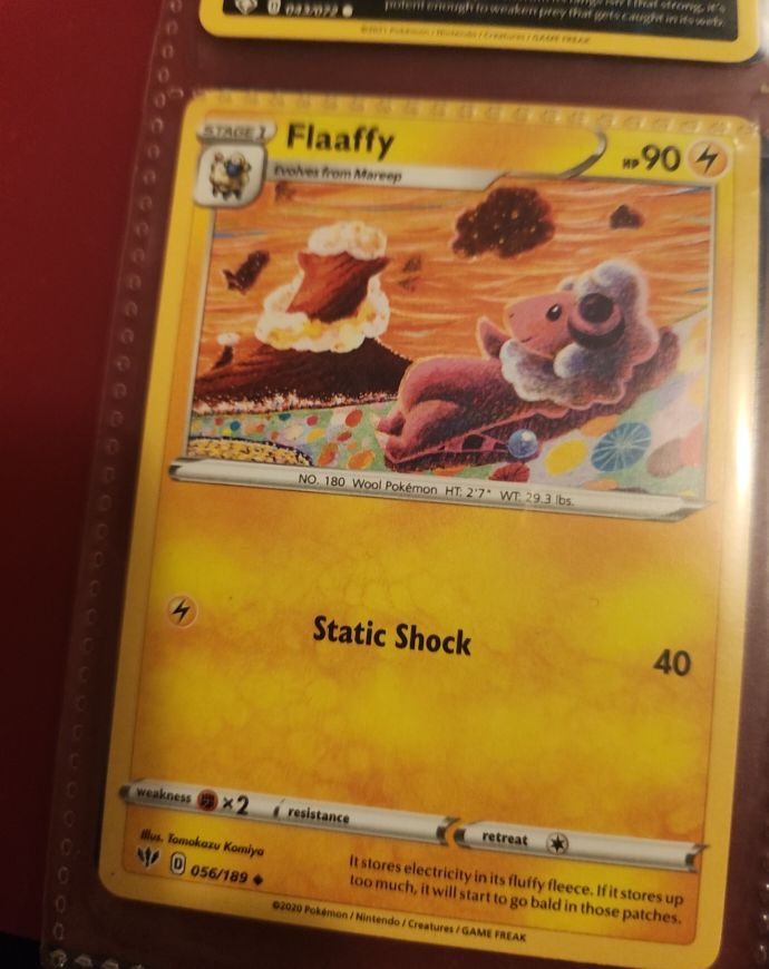 Pokemon Darkness Ablaze #56 Flaaffy — front